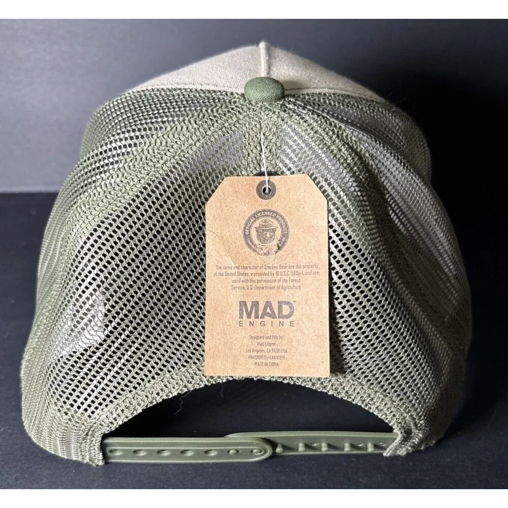 Smokey The Bear Mad Engine Only You Can Prevent Wildfires SnapBack Hat NWT